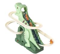 Circuit Dinosaure - Circuit Amusant avec Montagnes Russes et Musique,Jouets de Course-Poursuite pour avec Fonction Escalade pour Halloween
