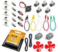 Circuit Electrique Kit Avancé-Apprendre Electricite,Kit Electronique a Monter,Montages électroniques,Circuit Electrique Enfant,Electricité Expert,Jeux Electricite Enfant.
