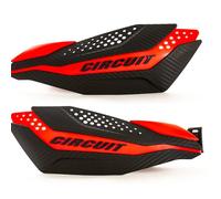 Circuit Equipment PM038-2DA Protèges Mains Dakar Universal Carbon/Fluor Rouge