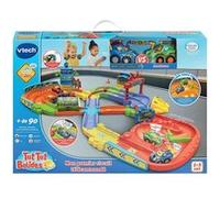 Circuit et véhicules Vtech Tut Tut Bolides Mon premier circuit télécommandé avec Simon et Léo Multicolore E