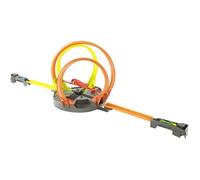Circuit Hot Wheels Roto Révolution Ultra-Rapide avec 2 lanceurs et 2 véhicules inclus