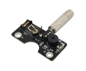 Circuit imprimé lumineux pour CW pour entraînement au code Morse | Entraîneur de rythme portable à LED et buzzer pour touches verticales/droites | Pour appareil d'entraînement alimenté CR2032 (A)
