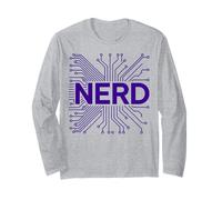 Circuit imprimé NERD Funny Geek Computer Science Tech Nerdy Manche Longue
