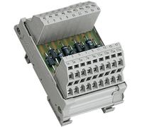 Circuit interface 2 connexions par diode CAGE CLAMP® avec 9 diodes 1N5408 independantes support de montage pour rail TS 35 WAGO