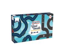 VILAC - Circuit réversible 42 pièces + 2 Voitures - Voiture Miniature en Bois - 42 pièces de Circuit à Assembler + 2 Voitures en Bois - Jeux d'Eveil pour Enfant en Bois - Dès 3 Ans - 2350