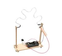 Circuit Science Kit, Educational Science Model Toy, Kids Physics Experiment Toys, Creativity Learning STEM Play, School Project, 5.51x2.36x4.72 inches, Wood, Brown, 1 Piece