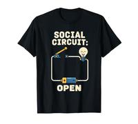 Circuit Social Ouvert Introverti Electronics Humour T-Shirt