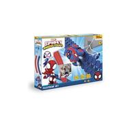 Smoby Circuit de voiture Spidey FleXtreme 4,40 m – 184 pistes flexibles – Véhicule lumineux