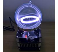 Circuit toroïdal, anneau plasma, boule plasma, anneau plasma luminescent au xénon, boule plasma de 9 cm, boule de verre au xénon, gadget d'expérimentation scientifique for décoration de fête