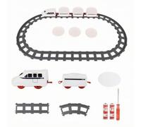 Circuit Train avec Rails Rotatif, Modèle Standard, Train Tournant À Trois Voitures, Ensemble avec Piles Offertes, Carton Renforcé À Cinq Couches, Recommandé pour L’