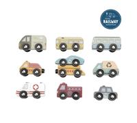 Circuit train en bois MULTICOLORE Little Dutch