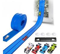 Circuit Voiture Enfant 5M avec 4 Petites Voitures, Piste de Course Flexible Jouet Garçon Fille 3 4 5 6 Ans, Circuit Auto Enroulable et Portable avec Rampes pour Intérieur et Extérieur