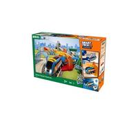 Brio Circuit de train en bois 33972 Voyageur Smart Tech Sound - Coffret 37 pièces, train électrique