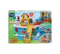 VTech Jouet Tut Tut Animo Super Bateau Toboggan - 5 animaux + pêcheur - 1-5 ans