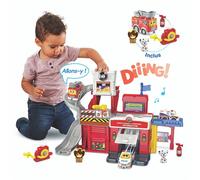 VTech - Tut Tut Bolides Série Pro, Super Caserne de Pompiers Interactive avec Camion Suzie Alerte Incendie, Circuit Voitures, 4 Zones Magiques, Cadeau Enfant de 2 Ans à 6 Ans - Contenu en Français