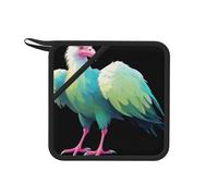 Circuit Vulture Scan Tapis anti-brûlure carré en silicone - 18 cm - Convient pour poêles, fours, grills, service à thé