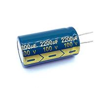 Circuits de contrôle 1 pièces condensateur électrolytique en aluminium 100v 2200UF taille 22 * 40 2200UF