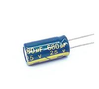 Circuits de contrôle 10 pièces 25 V 680 UF faible ESR/impédance condensateur électrolytique en aluminium haute fréquence taille 8 * 16 680 UF25V