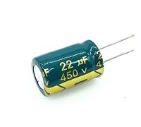 Circuits de contrôle 10 pièces 450v 22UF 450v22UF faible ESR/impédance condensateur électrolytique en aluminium haute fréquence taille 13 * 20mm