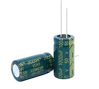 Circuits de contrôle 10 pièces Condensateur électrolytique en aluminium à haute fréquence et faible résistance 50v1000UF 1000uf50v Volume: 13x25