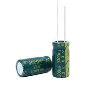 Circuits de contrôle 10 pièces Condensateur électrolytique en aluminium à haute fréquence et faible résistance 6.3v3300uf 3300uf6.3v Volume: 10X20