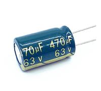 Circuits de contrôle 10 pièces condensateur électrolytique en aluminium haute fréquence basse impédance 63v 470UF 13 * 20 470UF63V