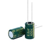 Circuits de contrôle 10pcs Condensateur électrolytique en aluminium haute fréquence à faible résistance 400v6.8UF 6.8uf400v Volume: 8x12