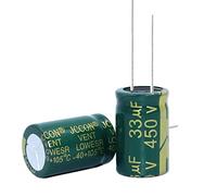Circuits de contrôle 10pcs Condensateur électrolytique en aluminium haute fréquence à faible résistance 450v33UF 33uf450v Volume: 16x25