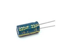 Circuits de contrôle 20pcs 220uf16V Condensateur électrolytique en aluminium Size6 * 12mm 16V 220uf