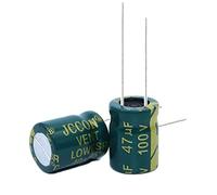 Circuits de contrôle 20pcs Condensateur électrolytique en aluminium haute fréquence à faible résistance 100V47UF 47uf100v Volume: 8x12 10x13 (Size : 10x13)