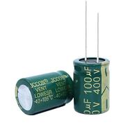 Circuits de contrôle 5 pièces Condensateur électrolytique en aluminium à faible résistance à haute fréquence 400v100UF 100uf400v Volume: 16x30 18x25 (Size : 16x30)