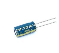 Circuits de contrôle 50pcs 2.2UF 400V 2.2UF Condensateur Électrolytique En Aluminium Taille6 * 12mm