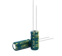 Circuits de contrôle 50pcs Condensateur électrolytique en aluminium haute fréquence à faible résistance 50v4.7UF 4.7uf50v Volume: 5x11
