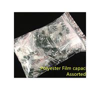Circuits de contrôle Condensateur à film Mylar 100V Kit assorti 2A221~2A474J 220pF ~ 470nF 38value x 10pcs Condensateur à film polyester