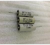 Circuits de contrôle Condensateur de couplage sans électrode immergé dans la cire 350V 0.3uf Audio Copper Pin 10pcs