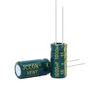 Circuits de contrôle Condensateur électrolytique en aluminium haute fréquence à faible résistance 10 pièces 16v1000UF 1000uf16v Volume: 8x16