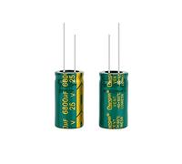 Circuits de contrôle Condensateur électrolytique en aluminium haute fréquence à faible résistance 2 pièces 25v6800UF 6800uf25v Volume: 16x30