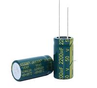 Circuits de contrôle Condensateur électrolytique en aluminium haute fréquence à faible résistance 5 pièces 50v2200UF 2200uf50v Volume: 16x30