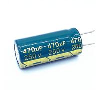 Circuits de contrôle Condensateur électrolytique en aluminium, haute fréquence, basse impédance, 250v, 470UF, taille 18x40, 470UF, 2 pièces