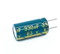 Circuits de contrôle Condensateur électrolytique en aluminium, haute fréquence, basse impédance, 63v, 330UF, taille 10x20mm, 330UF, 63v, 80 pièces