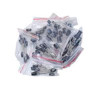 Circuits de contrôle Condensateurs 120 pièces 12 kit de valeur 1 uF-470 uF paquet de condensateur électrolytique 1 UF 2.2 UF 3.3 UF 4.7 UF 10 UF 22 UF 33 UF 47 UF 100 UF 220 UF