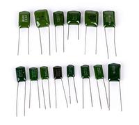 Circuits de contrôle Condensateurs 180pcs / lot Kit assorti de condensateurs à film polyester 2A104J 2A332J 2A472J 2A103J 2A333J 2A473J 2A563J 2A223J Ensemble de condensateurs