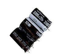 Circuits de contrôle Condensateurs 20pcs 3300uF 25V3300uF 16x25mm condensateur électrolytique en aluminium, large plage de température pieds courts