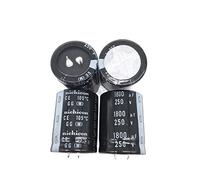 Circuits de contrôle Condensateurs 2PCS/10PCS Snap-in PSU Condensateur, 1800uf 250v 35x45mm 250V1800uF (Size : One Size)