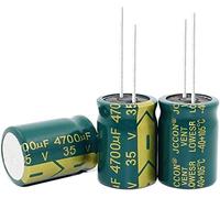 Circuits de contrôle Kit de condensateur 20 pcs-100 PCS/lot 35 V 4700 UF 18 * 25 MM haute fréquence basse impédance condensateur électrolytique en aluminium 4700 uf 35 v condensateurs (Size : 100PCS)