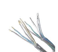 Circuits Solide Lampes d'éclairage fil électrique câble de gaine Transparent 5x0.75mm cordon d'alimentation de machine de lumière suspendue Connecteur Métier à tisser (Color : Transparent, Size : 20