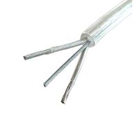 Circuits Solide Lampes d'éclairage Fil électrique, Cordon d'alimentation 2 x 0,75 mm, câble électrique Transparent, Corde en Acier avec Support de 1,0 mm Connecteur Métier à Tisser (Size : 10m, Colo