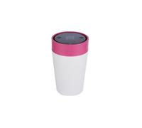 Circular & Co. Mug Isotherme Cafe 227ml | Tasse à Café Écologique en Plastique Recyclé | 100% Étanche & Sans BPA | Couvercle 360° | Garde Chaud/Froid 60-90 Min | Passe au Lave-Vaisselle | Craie, Rose
