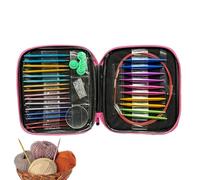 Circular Knitting Needles Set - Lightweight Metal Loop Needles Collection, Crochet Equipment Bundle, Flexible Making Tools | Handmade Apparel Creation Supplies Mothers Grandmas