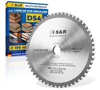 Circular Saw Blade Disc 190 X 30 X 2.4 Mm,54 Teeth Multi-Material